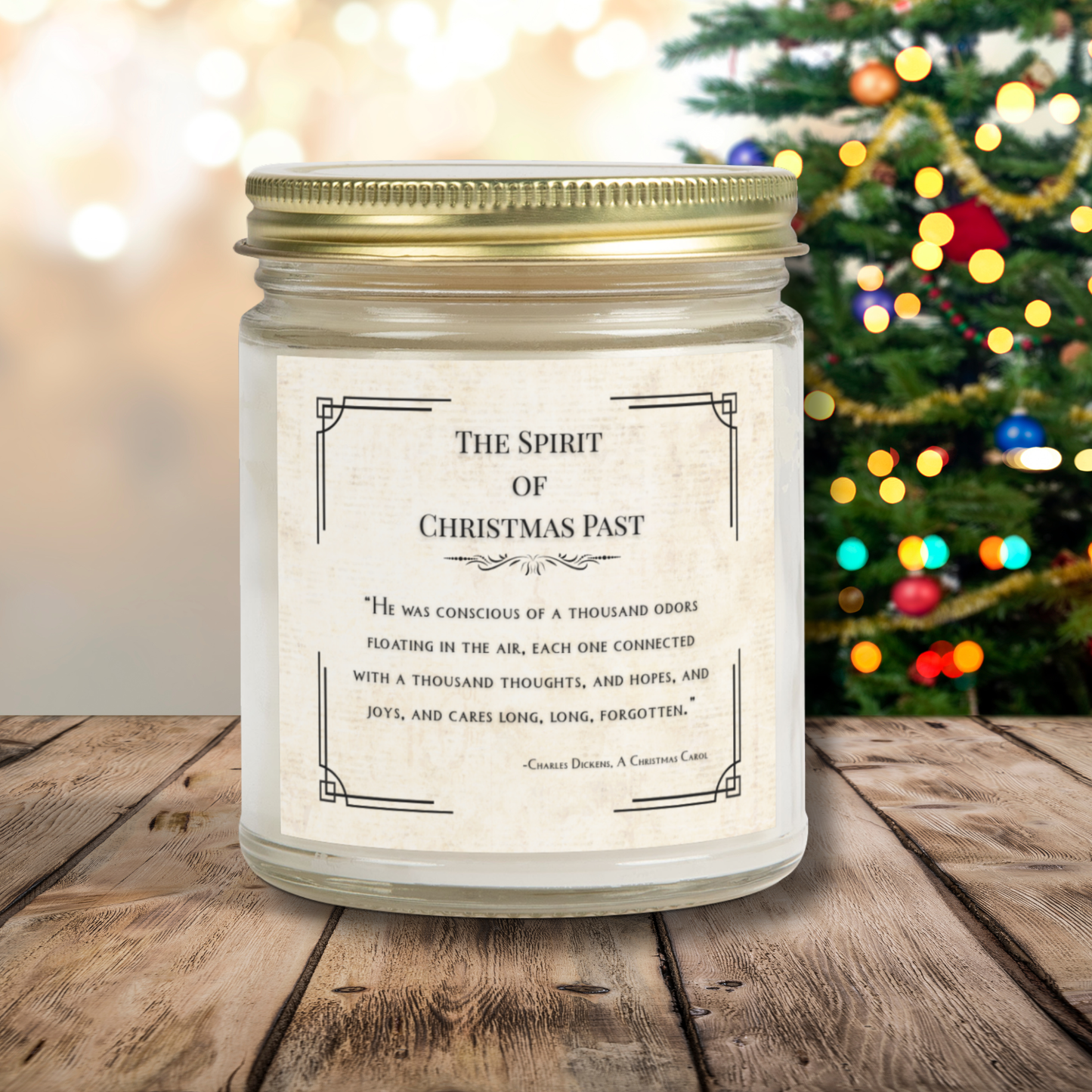 The Spirit of Christmas Past Candle – A Christmas Carol Inspired Gift | Fern & Fable Lane