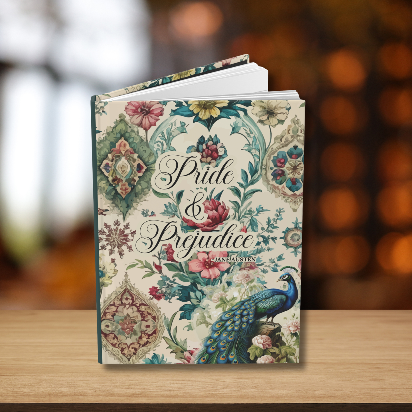 Pride and Prejudice Hardcover Journal – Jane Austen Inspired Lined Notebook for Book Lovers | Fern & Fable Lane